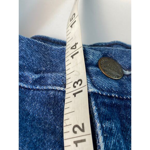 Vintage Congo Trader Paperbag Blue Denim Ultra High-Rise Jeans Women's Size 14 - Picture 8 of 9
